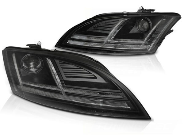 Frontlykter Audi TT 10-14 8J With AFS Xenon LED DRL Svart SEQ – bilde 2 av 2