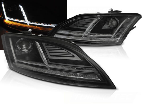 Frontlykter Audi TT 10-14 8J With AFS Xenon LED DRL Svart SEQ – bilde 1 av 2