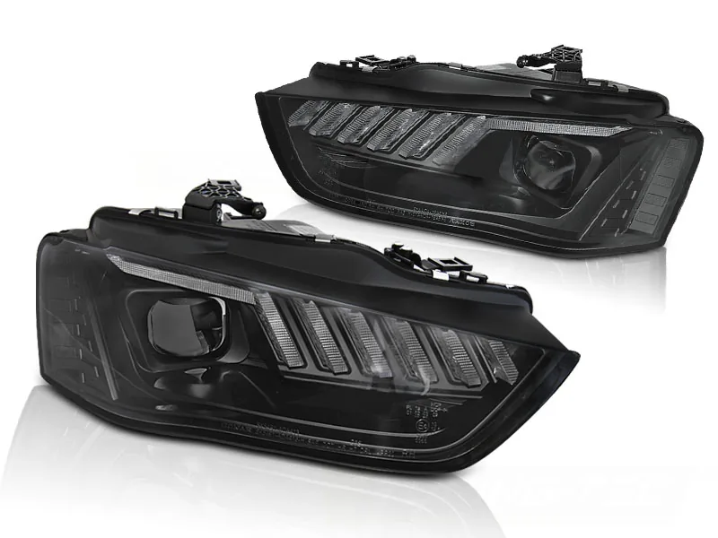 Frontlykter Audi A4 B8 12-15 Led Black Seq - Bilde 2