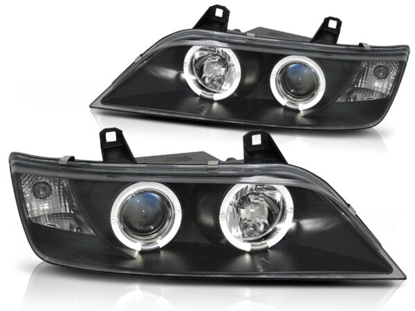 Frontlykter BMW Z3 01.96-02 Angel Eyes Svart