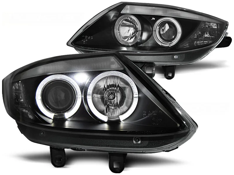 Frontlykter Bmw Z4 E85 E86 02-08 Angel Eyes Black - Bilde 2