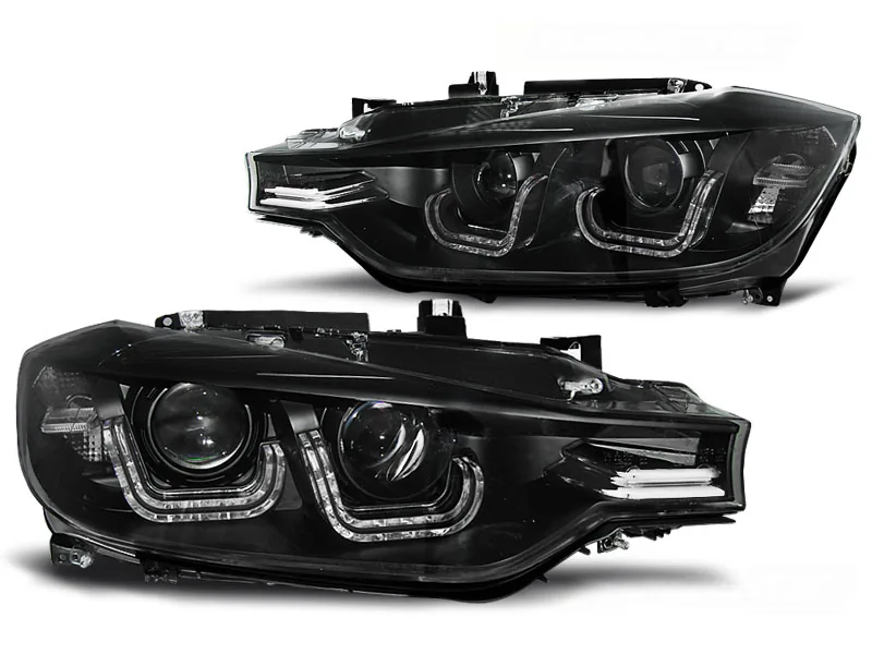 Frontlykter Bmw F30 / F31 10.11 - 05.15 U-Led Lys Black - Bilde 2