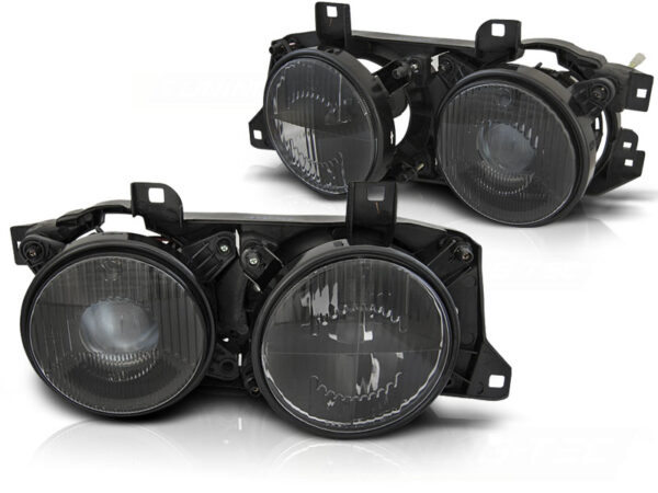 Frontlykter BMW E32/E34 Svart – bilde 1 av 4