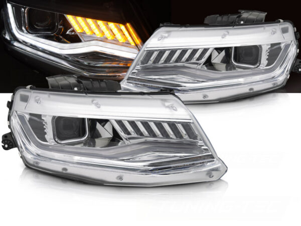 Frontlykter Chevrolet Camaro 16-18 HID SEQ Krom – bilde 1 av 2