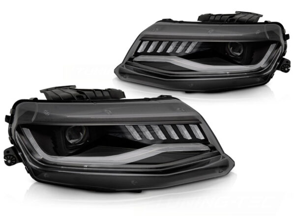 Frontlykter Chevrolet Camaro 16-18 HID SEQ Svart – bilde 2 av 2