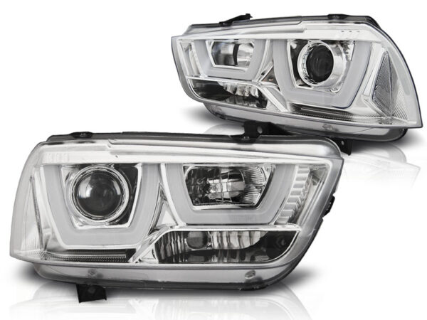 Frontlykter Dodge Charger Lx II 11-15 Tube Lights Krom – bilde 2 av 2