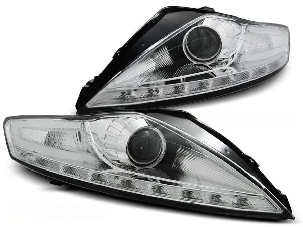 Frontlykter Ford Mondeo 07.07-11.10 Daylight Krom – uten AFS – bilde 2 av 2