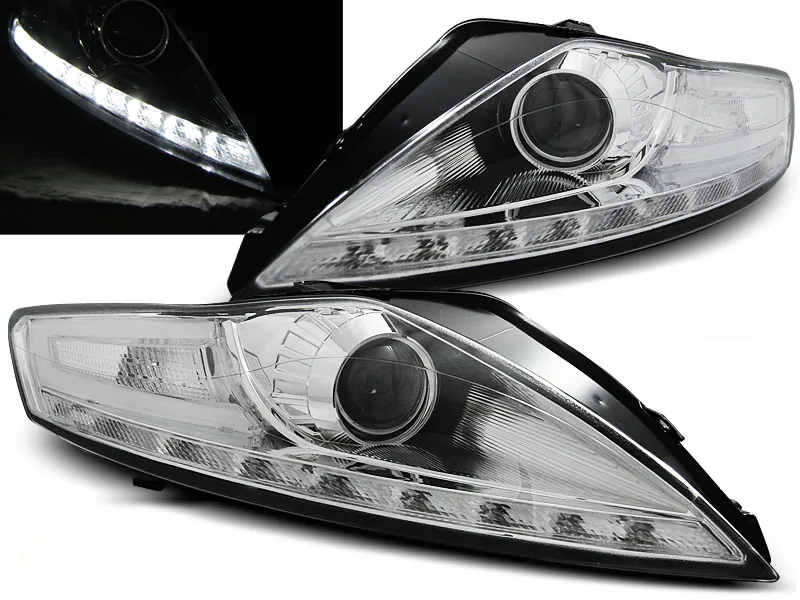 Frontlykter Ford Mondeo 07.07-11.10 Daylight Chrome