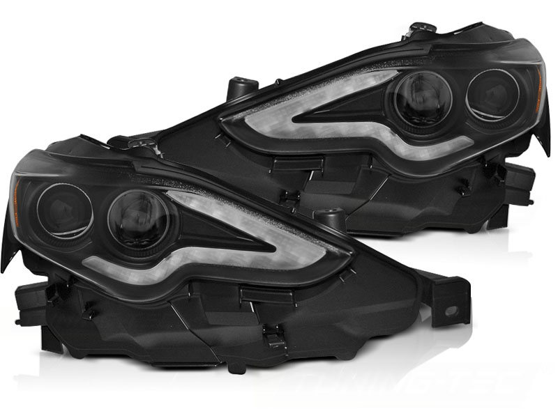 Frontlykter Lexus IS 13-16 Led ProjektorTube LightsSort - Bilde 2