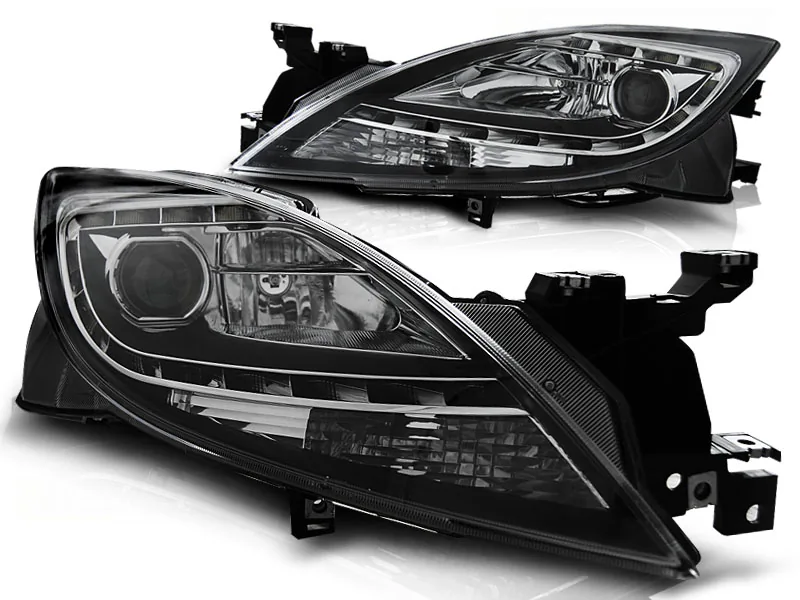 Frontlykter Mazda 6 II 10-12 Daylight Black - Bilde 2