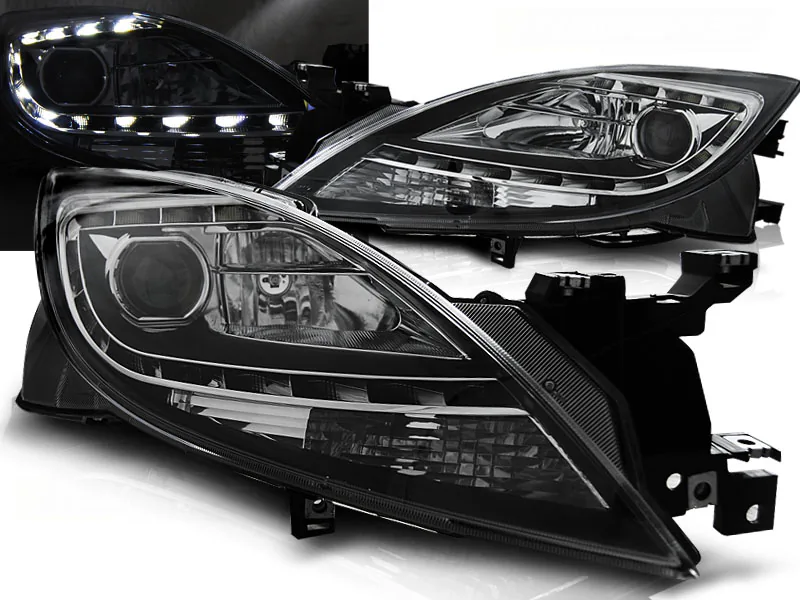Frontlykter Mazda 6 II 10-12 Daylight Black