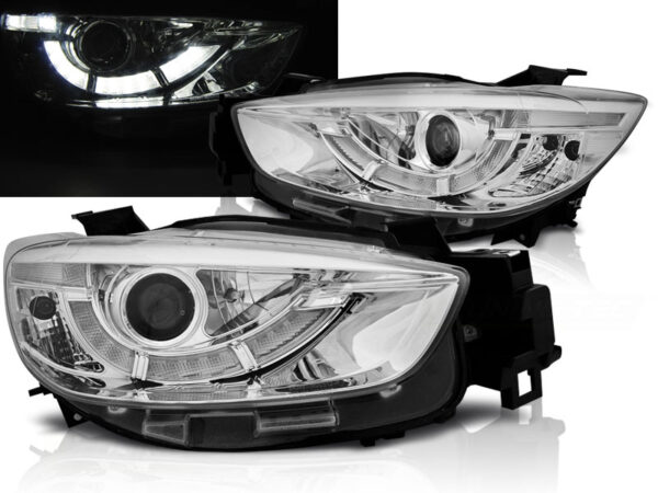 Frontlykter Mazda Cx5 11-15 Krom TRU DRL – bilde 1 av 2