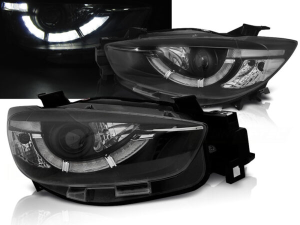 Frontlykter Mazda Cx5 11-15 Svart TRU DRL Xenon – bilde 1 av 2