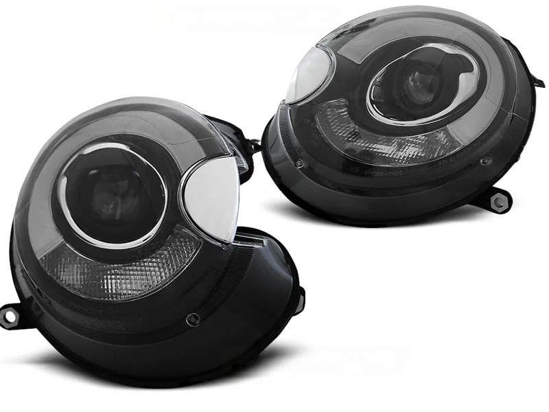 Frontlykter Bmw Mini (cooper) 06-14 Tube Lights Black - Bilde 2