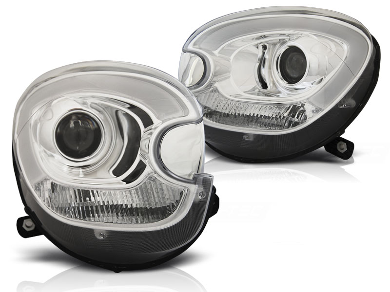Frontlykter Mini (cooper) R60 R61 Countryman 10-14 Tube Light Chrome - Bilde 2