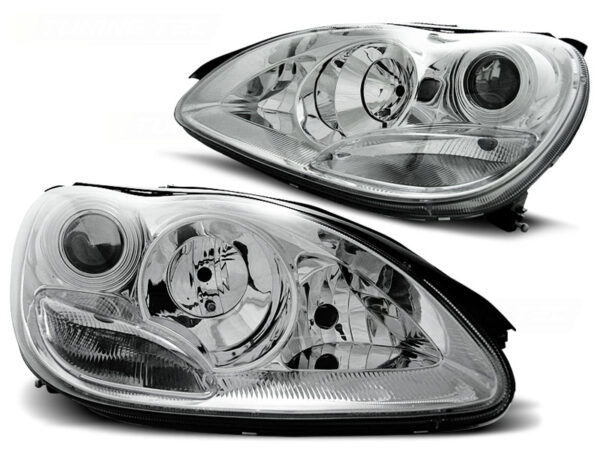 Frontlykter Mercedes W220 S-Class 10.02-05.05 Xenon Krom