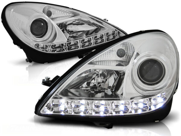 Frontlykter Mercedes R171 SLK 04-11 Daylight Krom – bilde 2 av 2