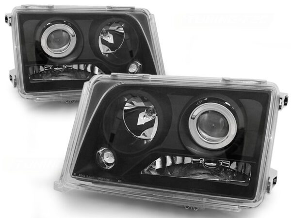 Frontlykter Mercedes W124 E-Class 05.93-06.95 Svart