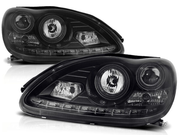 Frontlykter Mercedes W220 S-Class 09.98-05.05 Daylight Svart – bilde 2 av 2