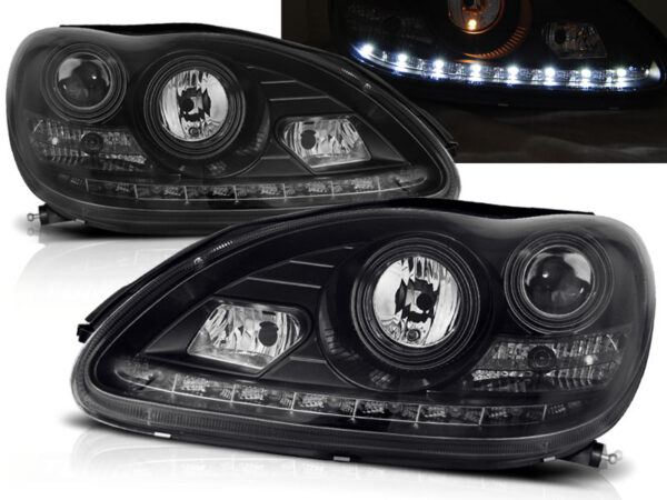 Frontlykter Mercedes W220 S-Class 09.98-05.05 Daylight Svart – bilde 1 av 2