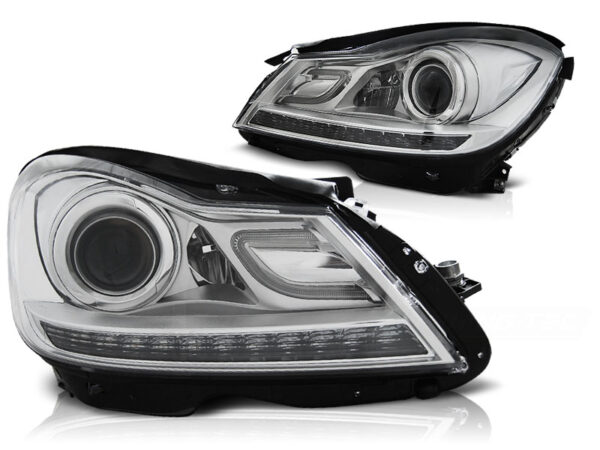 Frontlykter Mercedes W204 11-14 Krom – bilde 2 av 2