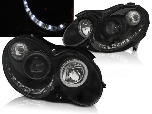 Frontlykter Mercedes CLK W209 03-10 Daylight Svart – bilde 1 av 2