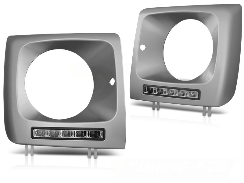 Frontlykter Mercedes W461.W463 01-12 Led Drl Silver - Bilde 2