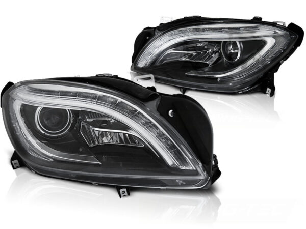 Frontlykter Mercedes M-Class W166 11-15 Svart LED – for halogen – bilde 2 av 5