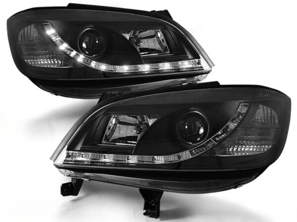 Frontlykter Opel Zafira 04.99-06.05 Daylight Svart