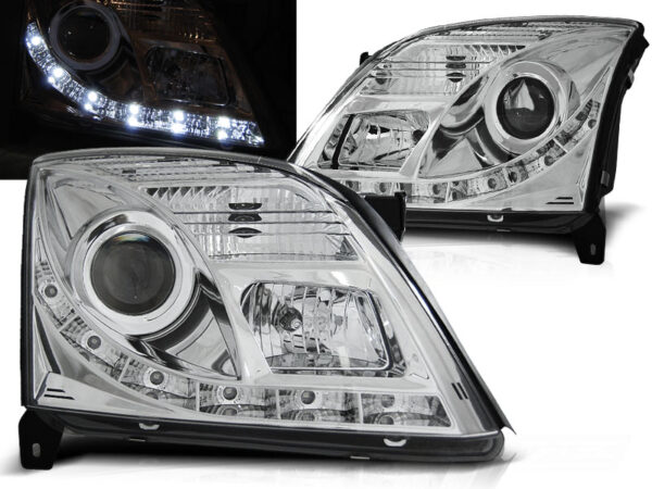 Frontlykter Opel Vectra C 04.02-08.05 Daylight Krom – bilde 1 av 2