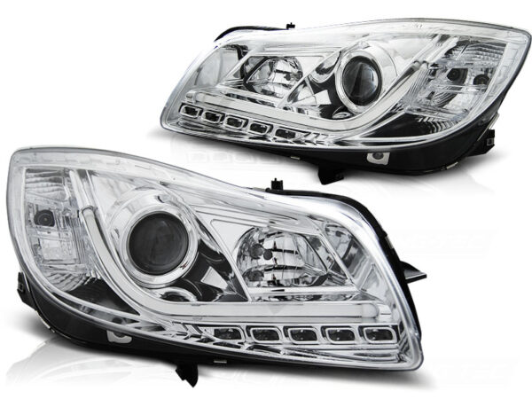 Frontlykter Opel Insignia 08-12 Krom Tube Lights – bilde 2 av 2