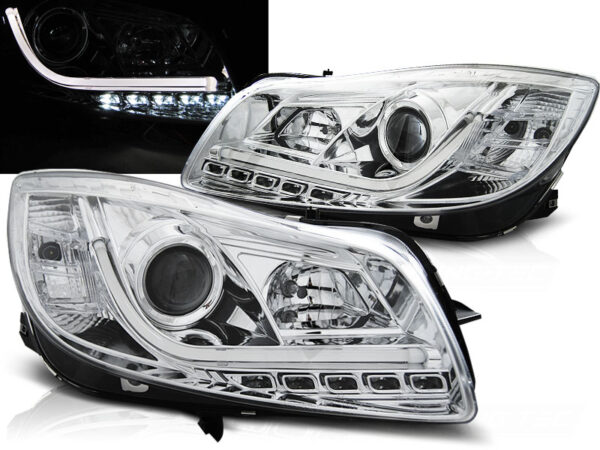 Frontlykter Opel Insignia 08-12 Krom Tube Lights – bilde 1 av 2