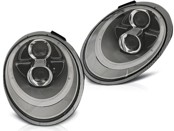 Frontlykter Porsche 911 (997) 04-09 Xenon Tube Lights Sølv – bilde 2 av 2