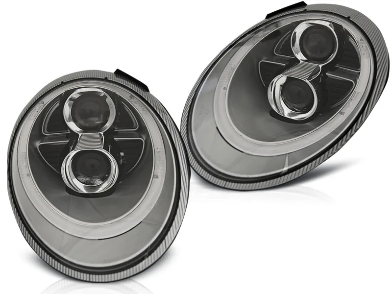 Frontlykter Porsche 911 (997) 04-09 Xenon Tube Light Silver - Bilde 2