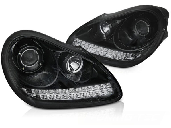 Frontlykter Porsche Cayenne 02-06 Daylight Svart HID Xenon – bilde 2 av 2