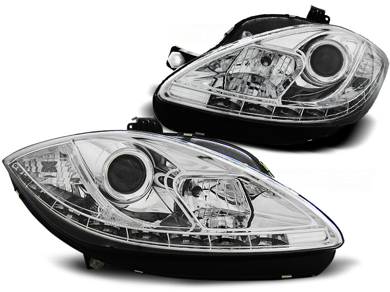 Frontlykter Seat Leon Altea 09-12 Daylight Chrome - Bilde 2