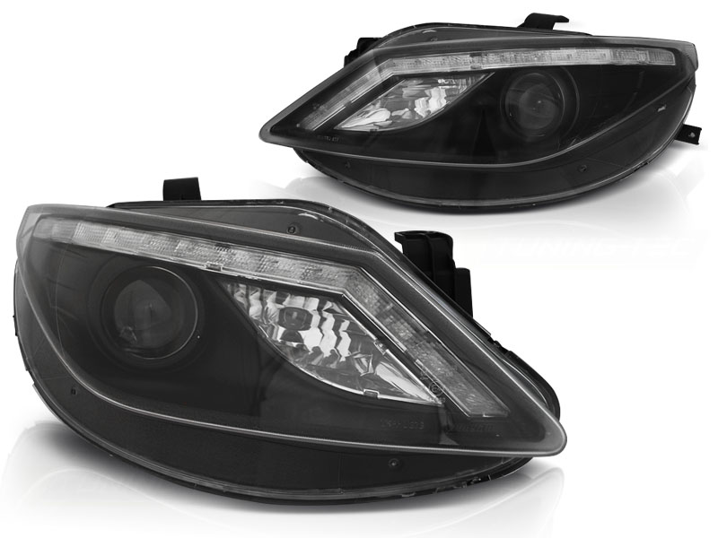 Frontlykter Med Led-indikator Seat Ibiza 6J 06.08-12 Daylight Black - Bilde 2