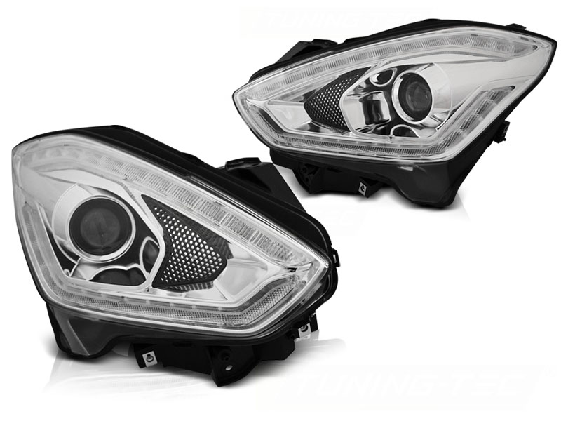 Frontlykter Suzuki Swift VI 17- Tube Light Seq Chrome - Bilde 2