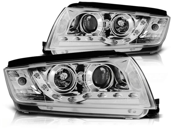 Frontlykter Skoda Fabia 12.99-08 Daylight Krom – bilde 2 av 2