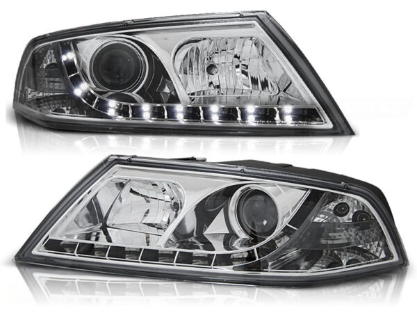 Frontlykter Skoda Octavia 2 03.04-08 Daylight Krom – bilde 2 av 2