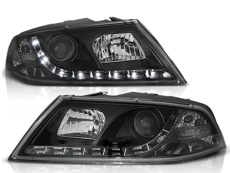 Frontlykter Skoda Octavia 2 03.04- 08 Daylight Black - Bilde 2