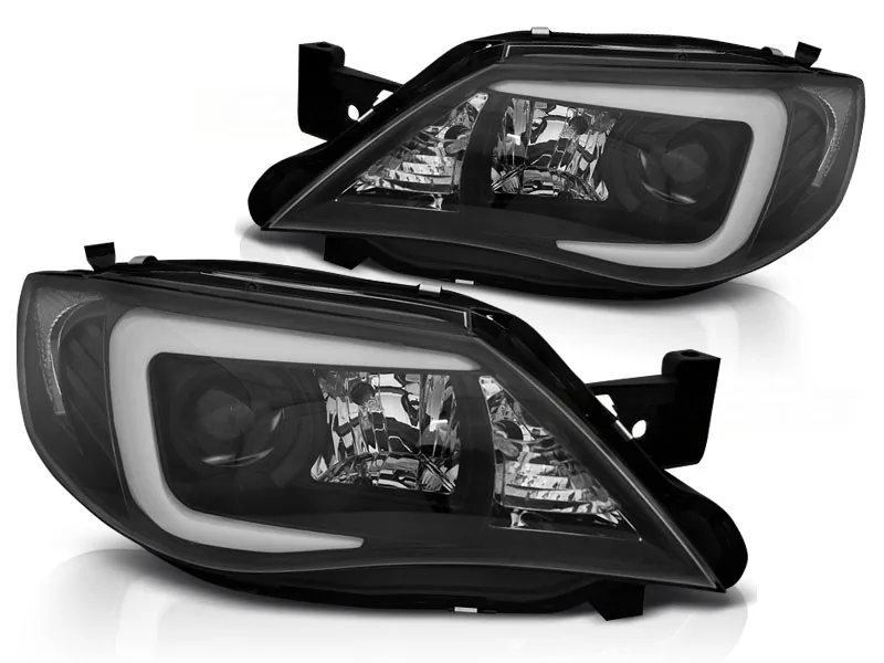 Frontlykter Subaru Impreza III GH 07-12 Tube Black HID - Bilde 2