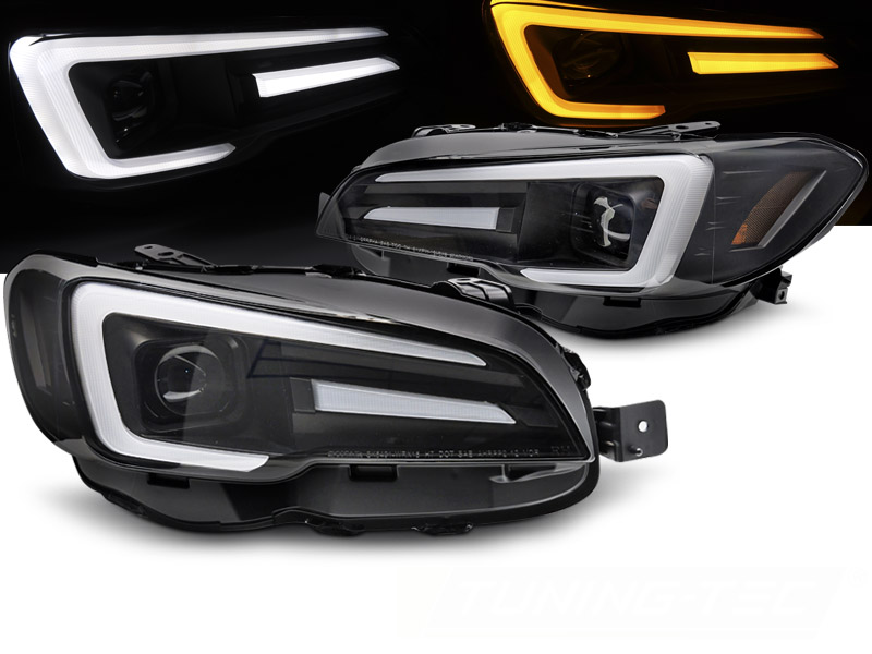 Frontlykter Subaru WRX 14-22 Drl Black