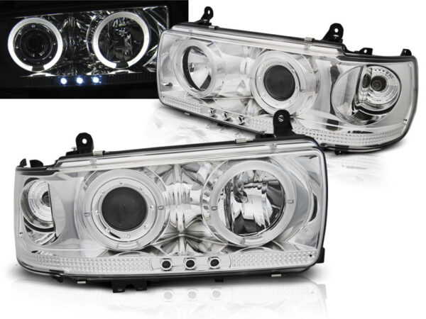 Frontlykter Toyota Land Cruiser Fj 80 90-97 Krom – bilde 1 av 2