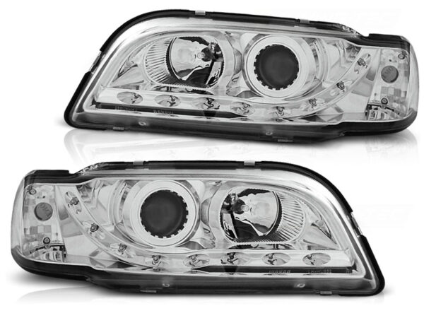Frontlykter Volvo S40/V40 02.96-04.00 Daylight Krom – bilde 2 av 2