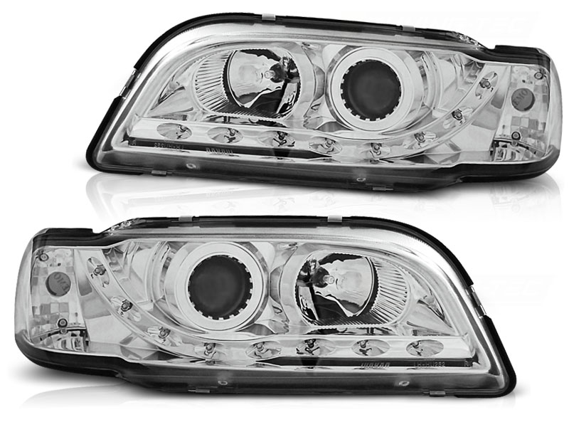 Frontlykter Volvo S40 / v40 02.96-04.00 Daylight Chrome - Bilde 2