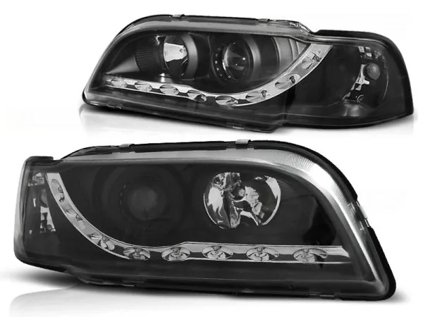 Frontlykter Volvo S40/V40 02.96-04.00 Daylight Svart – bilde 2 av 2