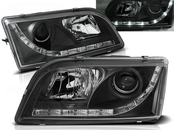 Frontlykter Volvo S40/V40 02.96-12.03 Daylight Svart – bilde 1 av 2