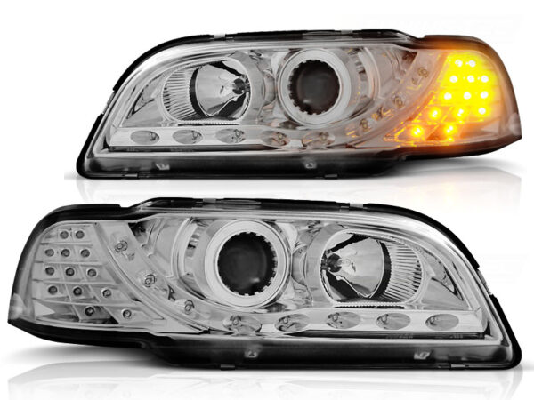 Frontlykter Volvo S40/V40 02.96-04.00 Daylight Krom – bilde 2 av 2