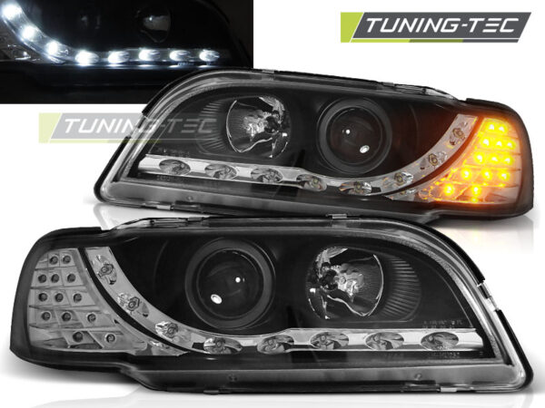 Frontlykter Volvo S40/V40 02.96-04.00 Daylight Svart – bilde 1 av 2